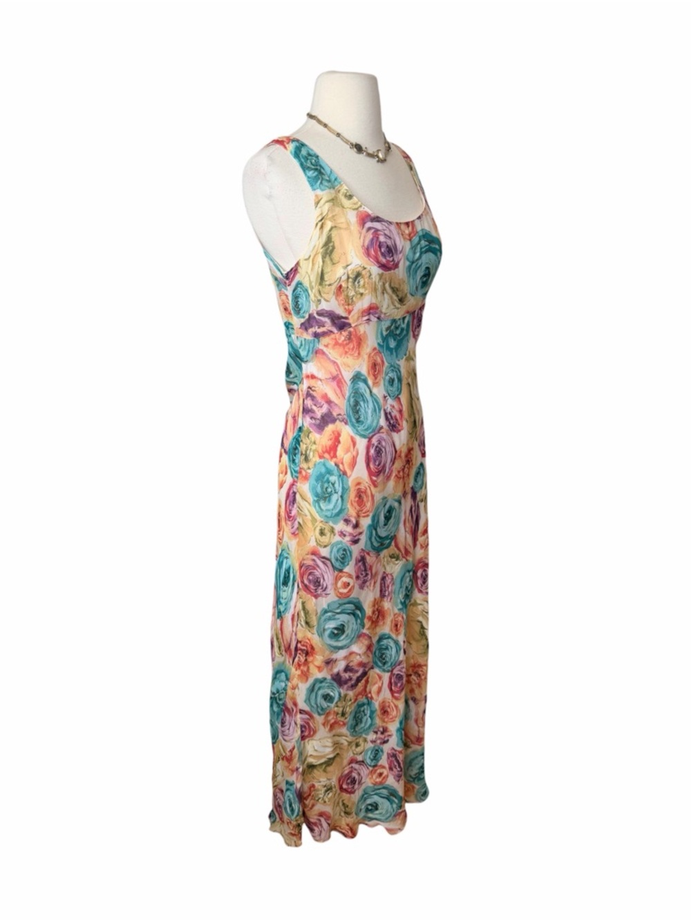 NOSTALGIA VINTAGE RARE FLORAL MAXI DRESS. - Picture 3 of 5
